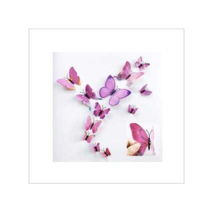 36pcs 3D Colorful Butterfly Wall Stickers DIY Art Decor Crafts for Party